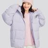 Skechers Windproof Waterproof Oil-Resistant Teflon Three-Proof Warm Duck Down Hooded Jacket Unisex Outerwear Misty-Purple L324U154-04PG