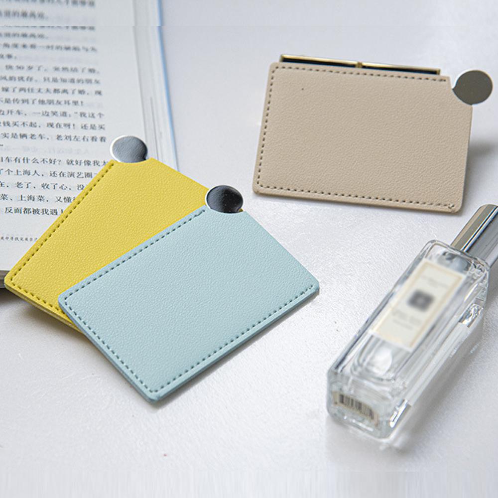 1pc Portable Mini Stainless Steel Unbreakable Makeup Pocket Mirror Cosmetic Mirror Cute Makeup Hand Pocket Mirror