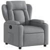 Relaxation Armchair Light Grey Fabric