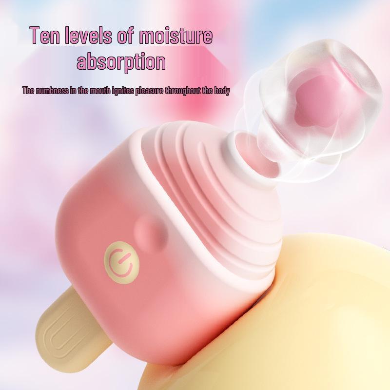 Ice Cream Multi-Function Vibrator: Rechargeable, Cute, and Discreet Adult Toy for Women