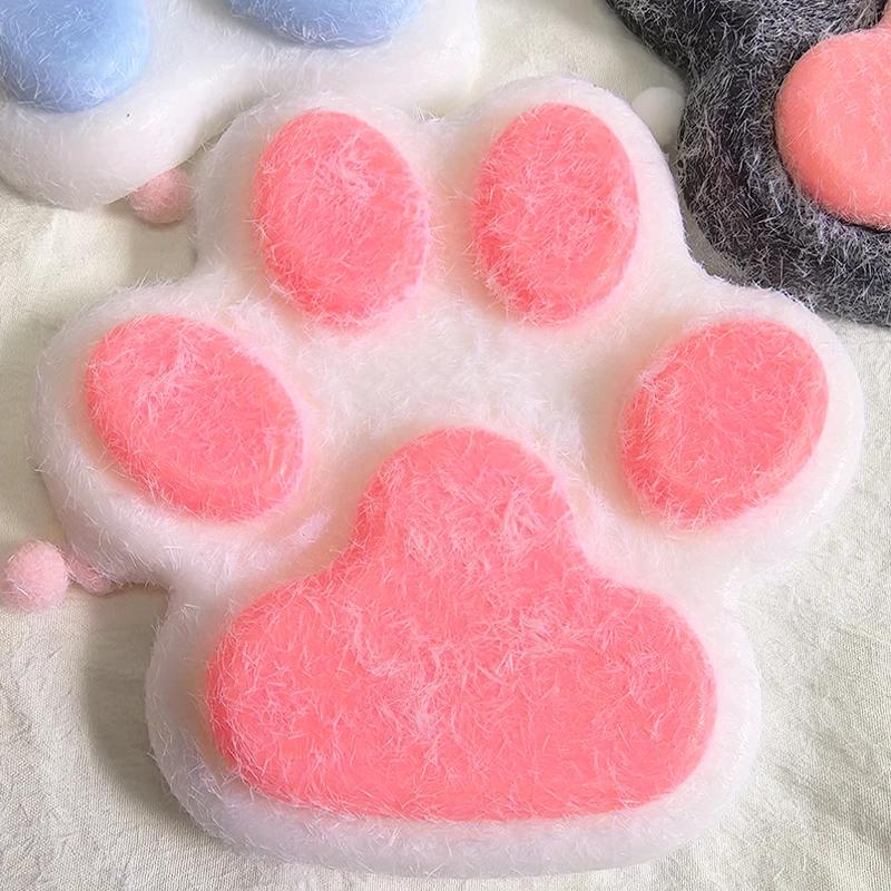 14Cm Large Cat Paw Squishy Fidget Toy Relief Relax Soft Squeeze Toy Pinch Decompression Toy Slow Rebound Stress Relief Cat Claw