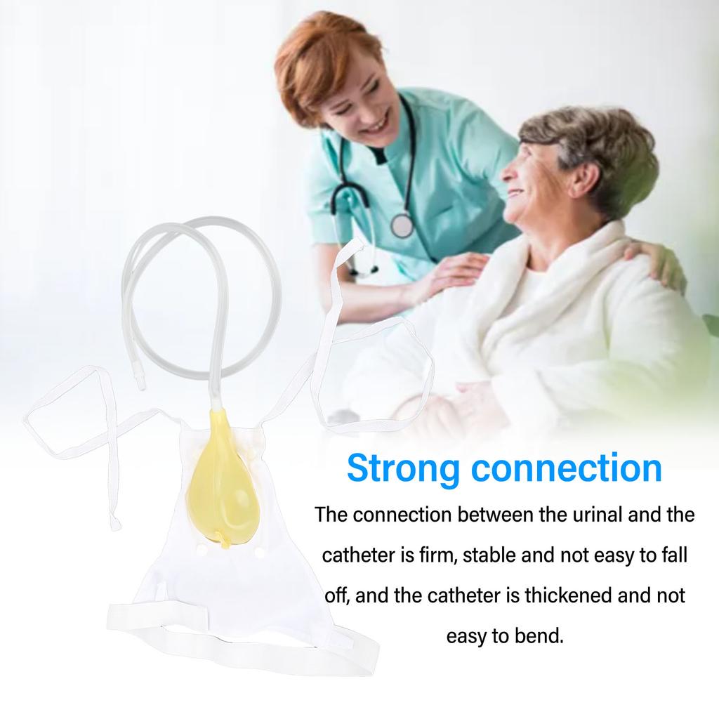 1000ml Dámský sběrač moči Šetrný k pokožce Prodyšný Dámský gumový pisoár Držák na moč Přenosný Nositelný Sáček na moč pro Domov Nemocnici
