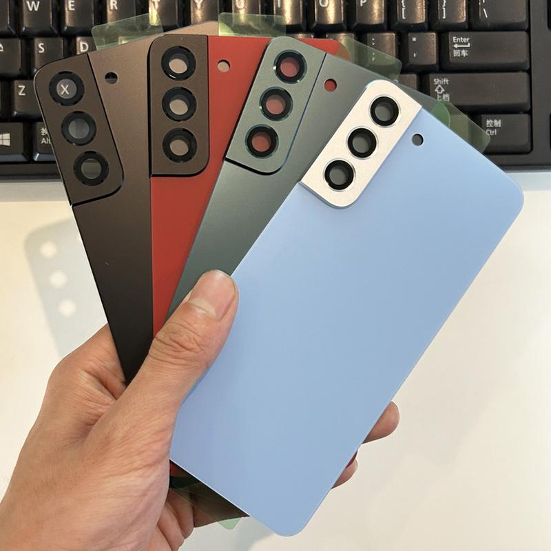 Glass Housing Back Cover Cases For SAMSUNG Galaxy S22Plus S22+ S22 Phone Rear Battery Door Phone Cover Back Cover with Tool