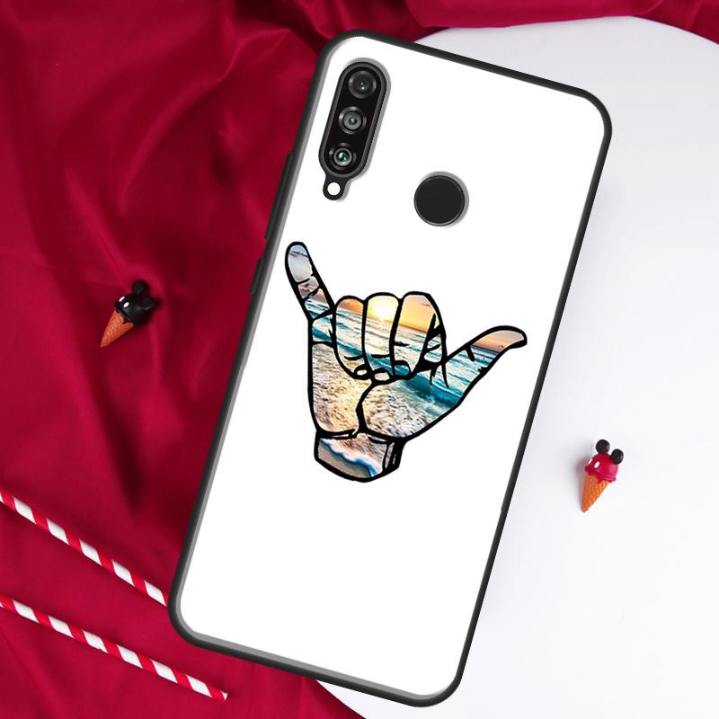 Shaka Surf Hang loose For Huawei Nova 9 SE 10 5T Y90 Y70 Y60 Y61 Y91 Y72 12i 12s 11i P60 Pro P20 P30 P40 Lite Case