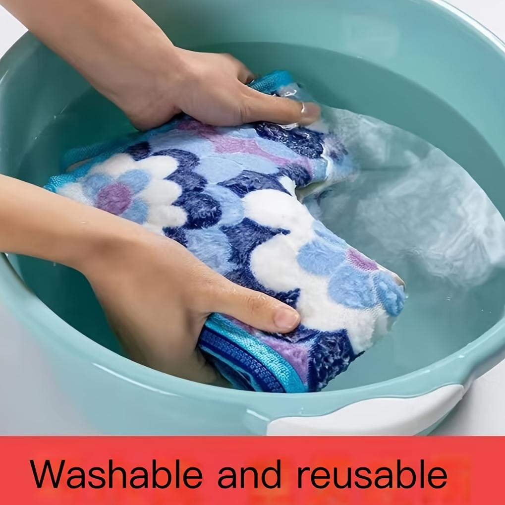 1pc Plush Toilet Seat Cover Thickened Autumn & Winter Comfort Warmer Washable Mat Cover Pad Cushion Seat