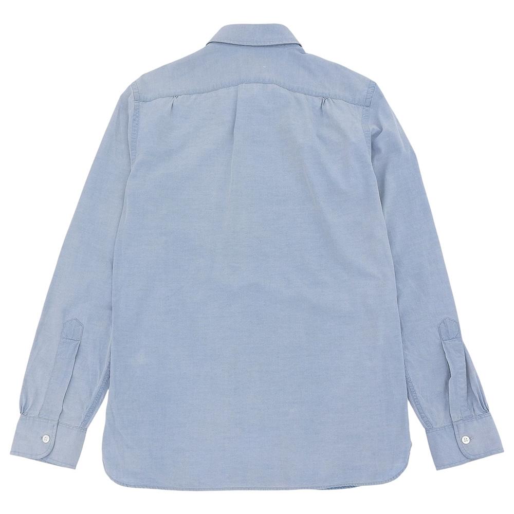 RRL Herren Baumwoll-Chambray-Hemd, Hellblau, Größe S Oberteile S 170/92A HellblauGebraucht