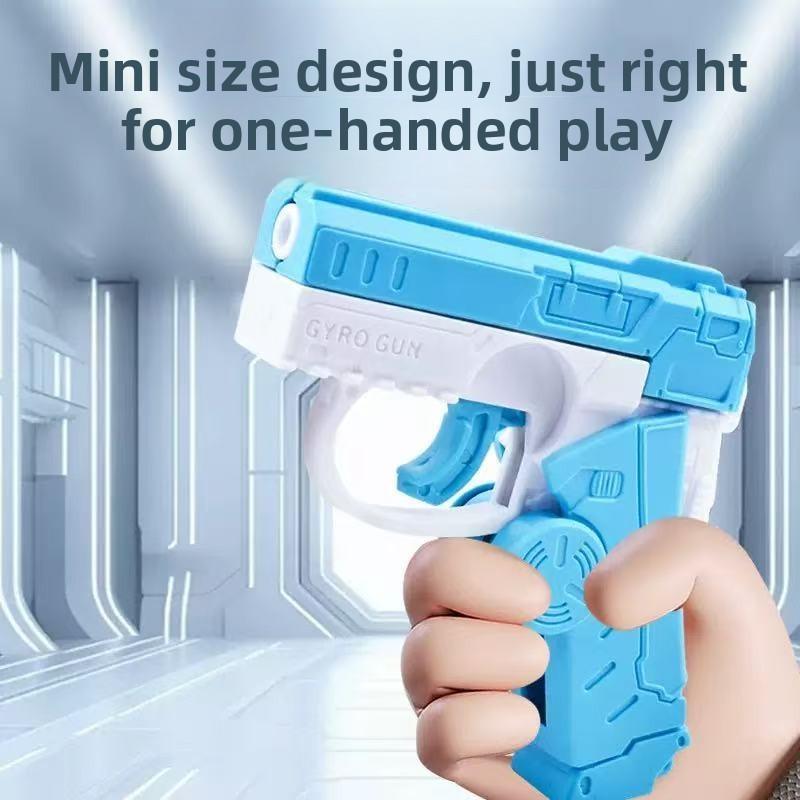 Creative 2 In 1 Decompression Fidget Spinner Gun Funny Fidget Toys Automatic Rebound Mini Gun Toy Kids Stress Relief Gifts