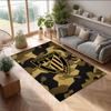 Athletic Bilbao Football Print Crystal Velvet Rug, Comfortable Water Absorbent Non Slip Indoor Floor Carpet