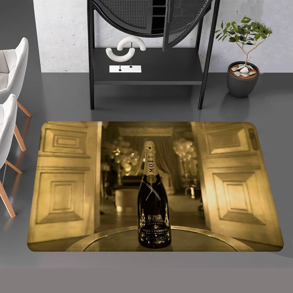 

Brand M-Moet C-Chandon Luxury Kitchen Mat Kids Room Bedroom Decoration Balcony Anti-Slip Doormat Living Room Alfombra 40x60cm
