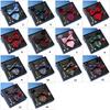 Pack of 9 Men's Floral Tie Set with Pocket Square Tie Clip Brooch Accessories for Formal Occasion Holiday Gift Supply