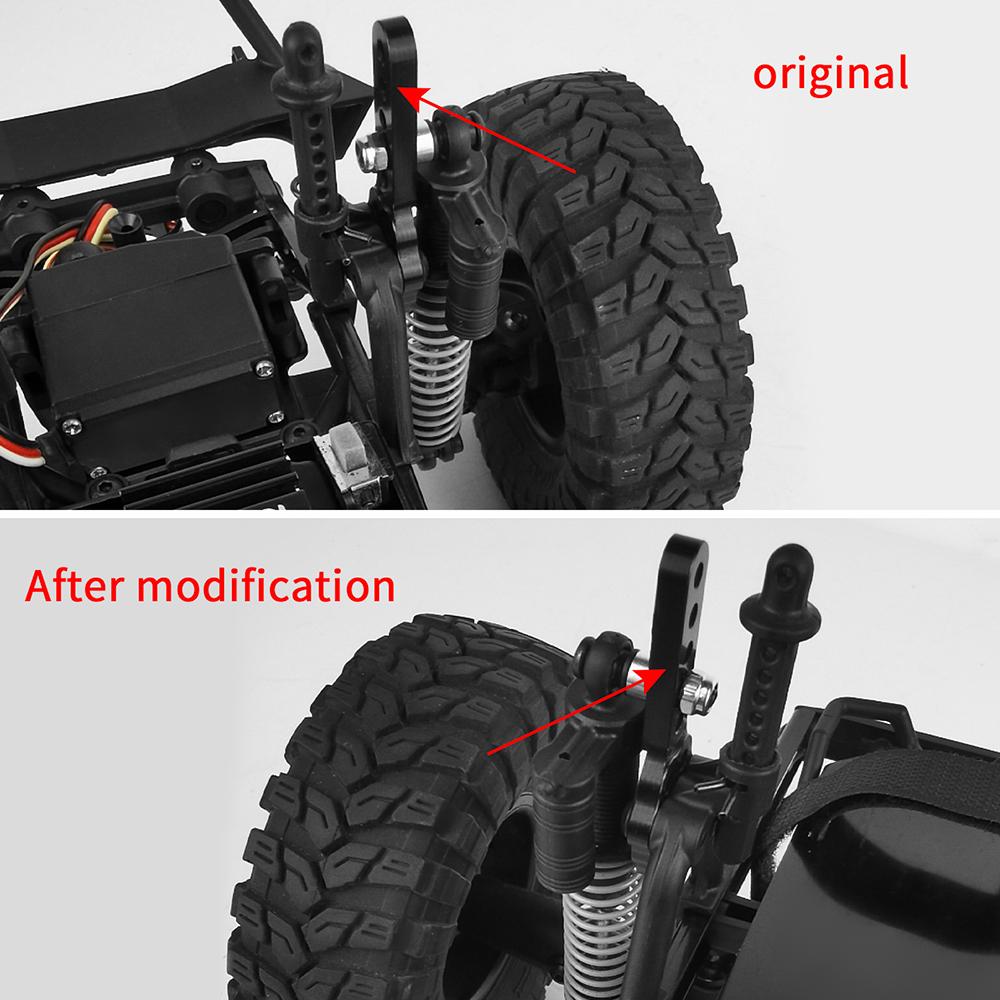 AXSPEED Aluminum Alloy Adjustable Front Rear Suspension Shock Mount Lift Kit for Axial SCX10 1/10 RC Crawler Car Upgrade Parts