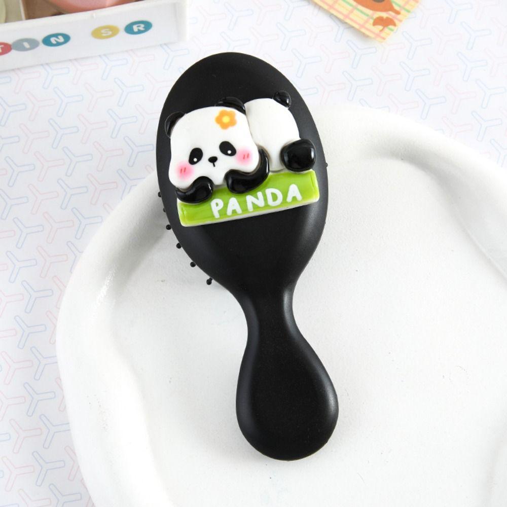 Kawaii Cartoon Animal Airbag Hair Comb Durable Makeup Tool Massage Comb Cute Anti Static Panda Hair Brush Travel