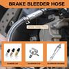 High-Quality Brake Fluid Bleeder Hose with One-Way Non-Return Check Valve Durable Auto Car Vehicle Motorcycle Brake Clutch Kit