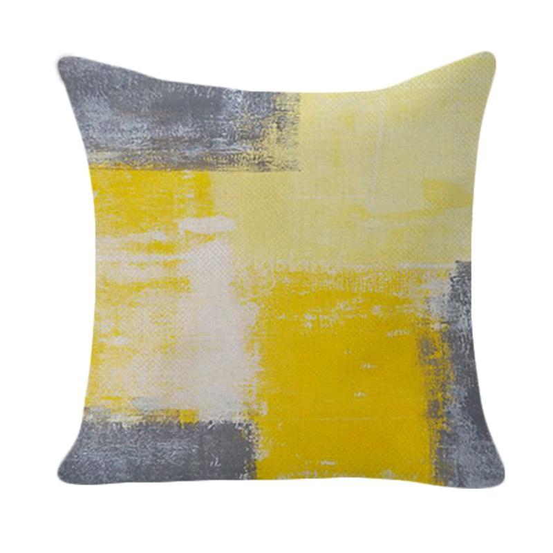

Abstract Short Plush Watercolor Print Homeware Sofa Pillowcase Side Sleeping Style Soft 45*45cm