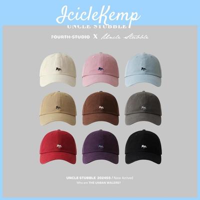 Cappellino da Baseball Ricamato con Volpe per Donna Uomo Protezione Solare Estiva Abbigliamento Casual