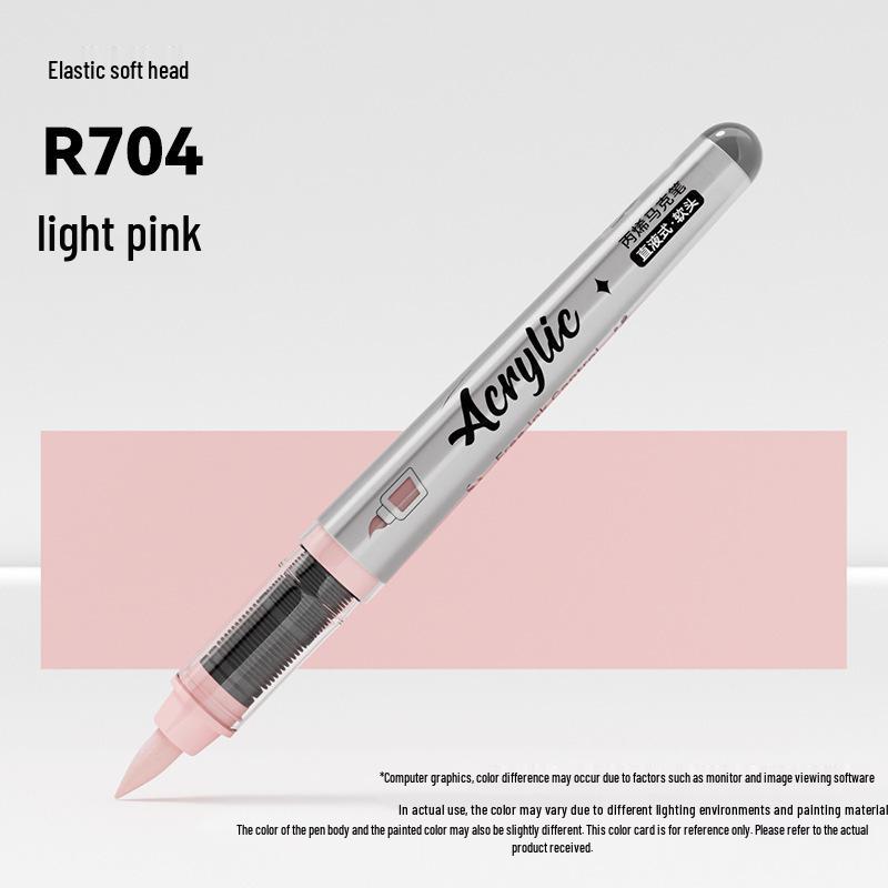 Soft Tip Acrylic Marker - 120 Colors, Single Piece, Opaque, Stackable Paintbrush