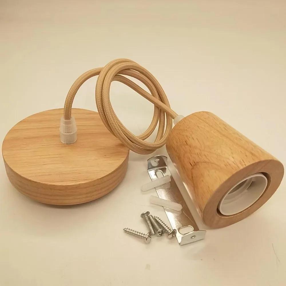 Creative Modern Simple Lamp Holder Irregular Wooden Creative Lamp Base Single Head E27 Screw Light Holder Coffee Shop