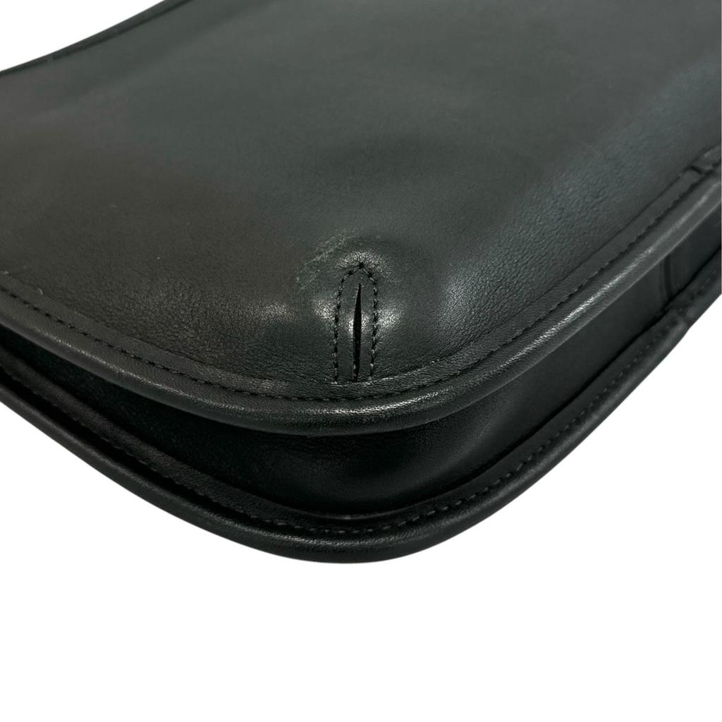 COACH Old Coach Ergo 9020 Handbag black Women one belt used