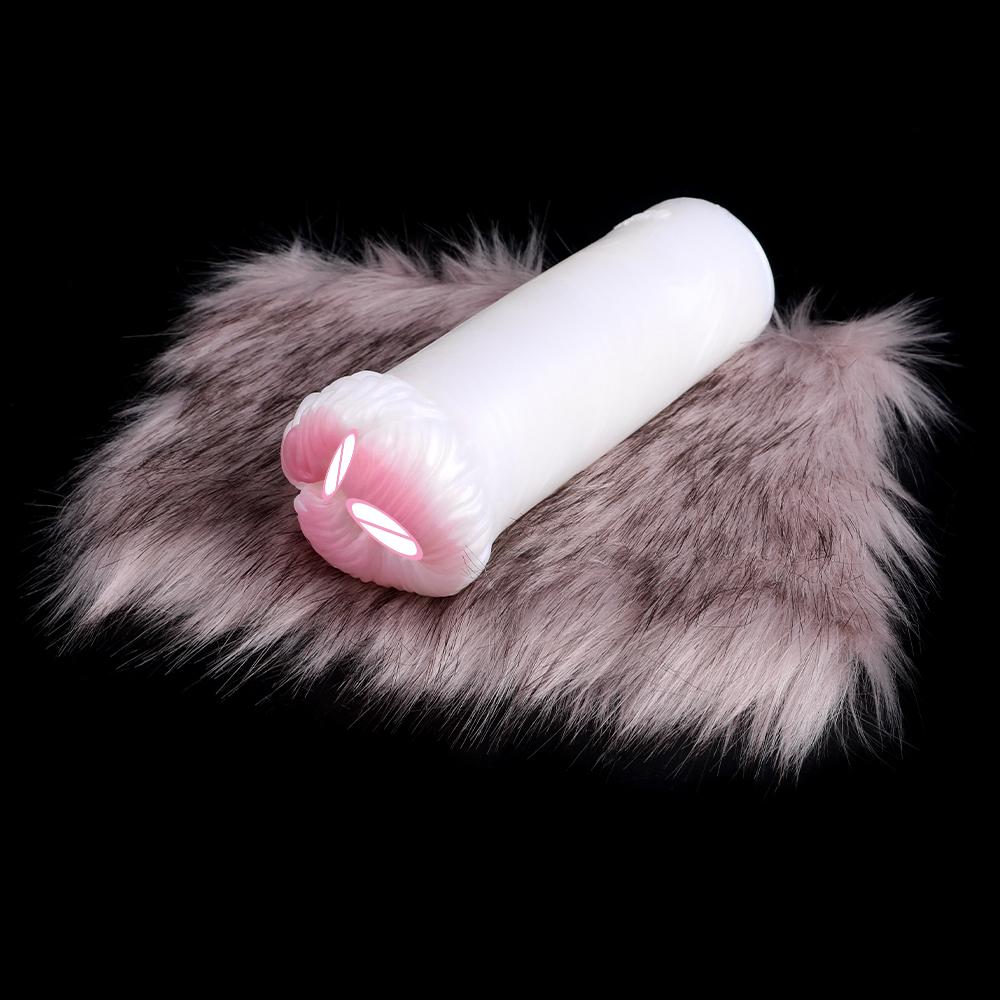 GEEBA Soft Plush Male Masturbation Aircraft Cup for Men Sex Pussy Dog Dolls