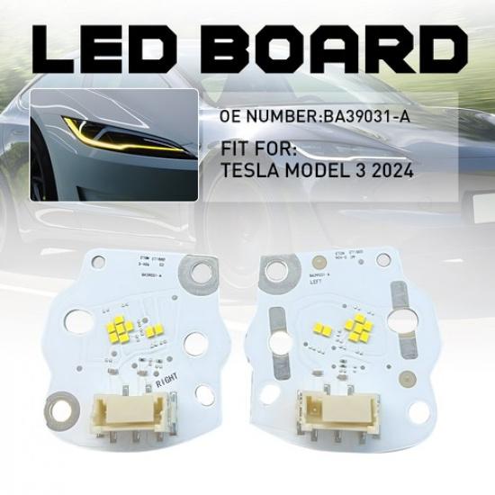 Желтый Ангельский Глаз ДХО Светодиодная Плата Для 2024 2025 Tesla Model 3