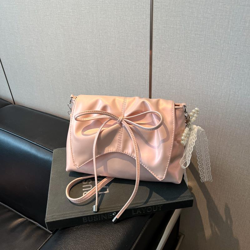 Bag Femininity Bow Small Square Bag New High Value Fashion Women's Bag Ins Trendy Fashion Shoulder Bag
