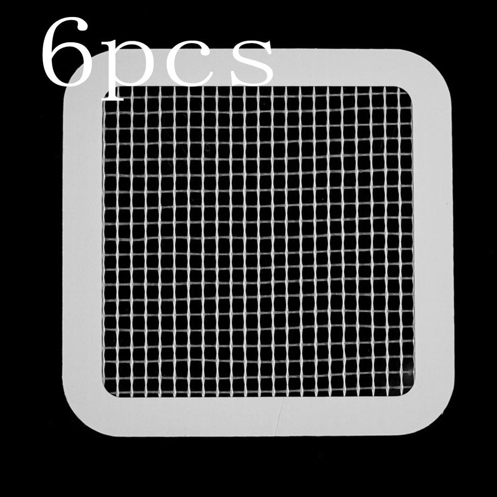 6 buc Autocolant plasă filtru anti-înfundare pentru scurgere podea, dop colector păr, capac scurgere duș, dop chiuvetă bucătărie baie