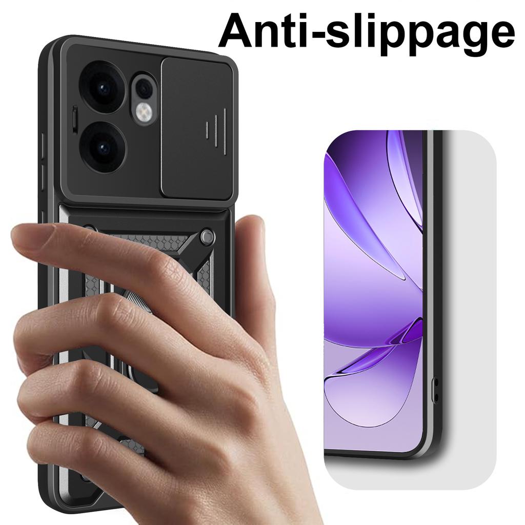 Armor Funda For OPPO Reno 13F 5G Case Slide Lens Camera Protector Phone Cover for Reno13F Reno13F 4G Shockproof Coque
