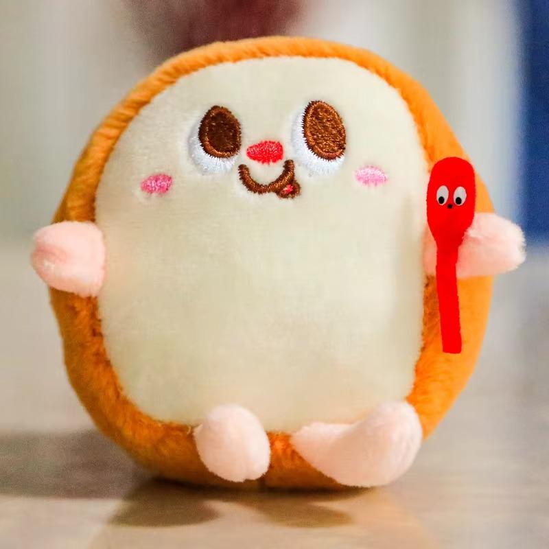 

Плюшевый брелок 1 шт., маленькая подвеска в виде гамбургера, картофеля фри, брелок, игрушка, сумка, чехол для мобильного телефона, брелок, подарок на день рождения