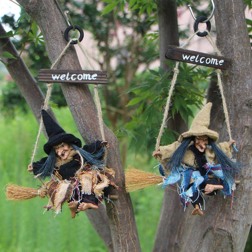 Gift Hanging Ornament Flying Witch Witch Decoration Halloween Party Props Halloween Witch Dolls