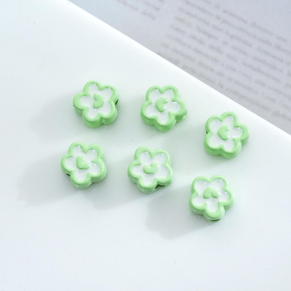 Alloy Spray Painted Donuts Cute Pendant Diy Handmade Oil Drip Necklace Bracelet Beaded Pendant Accessories