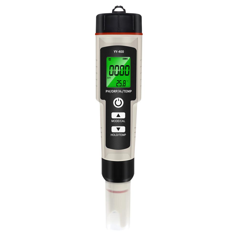 2/3/4 in 1 PH Meter ORP H2 Temp Tester High Accuracy 0.01 LCD Digital Rich Hydrogen Test Pen For Pool Aquarium Hydroponics
