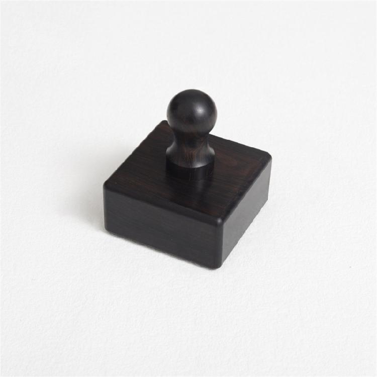 Ebony Wood Leather Edge Burnisher Tool Professional Round Leather Edge Burnisher Tool for Burnishing Leather Hand Making