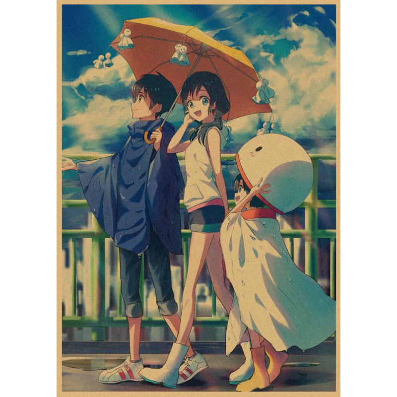 Large Decorative Weathering with You Anime Retro Kraft Poster Wall Art