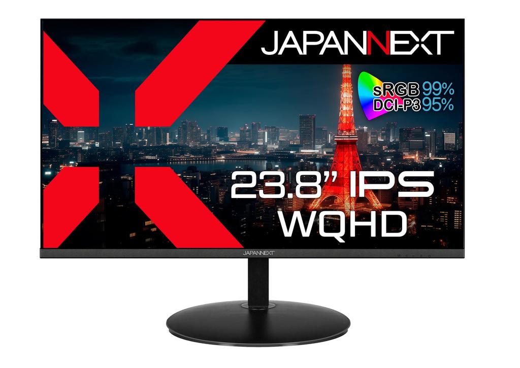 JAPANNEXT Inch Monitor WQHD 2560x1440 Resolution IPS Display Light 23.8 (HDMI/DisplayPort/VESA compatible/Blue Cut) JN-IPS2380FLWQHD-N
