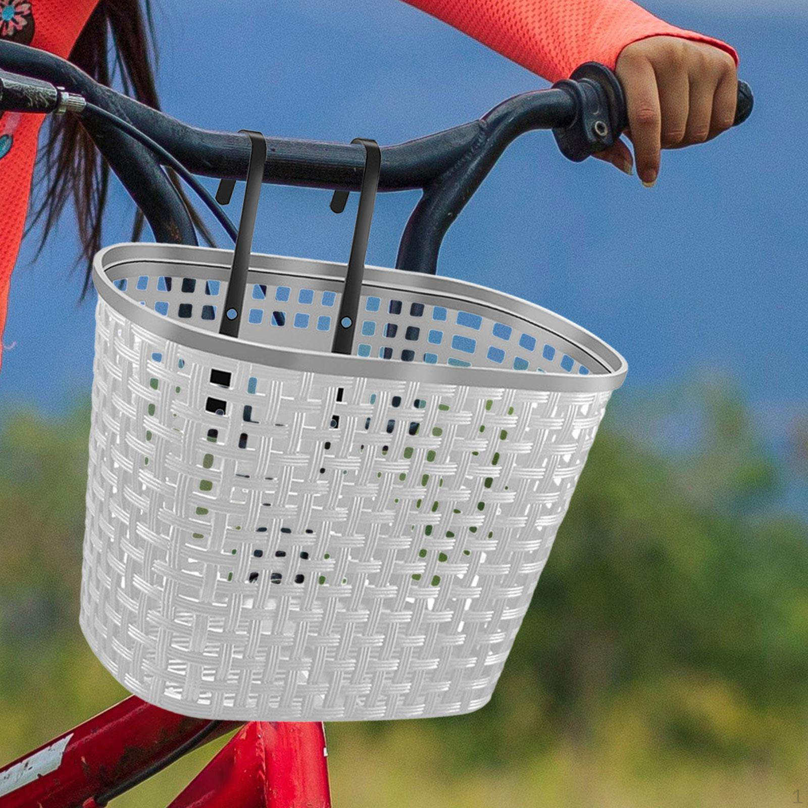 Корзина для велосипеда — стильное отделение для хранения на переднем руле чёрный — фото 8