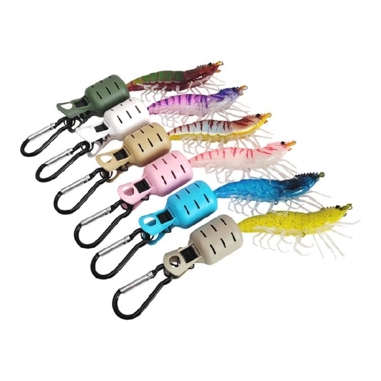 6Pcs Squid Jig Baits Protector Cuttlefishes Umbrellas Lures Caps with Carabiner Fishing Tackle Squid Jig Cover Protector