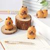 Statuiță Capybara din Lemn Lucrată Manual Sculptură Artistică Clasică Sculptată și Pictată în Lemn Figurină Drăguță Capybara Sculptură în Lemn Decor Acasă