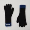 Neev Two Tone Finger Hole Knit Glove (Black)