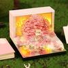 Flower Sea Tree Island Adventure Tree House with Lights: 3D Paper Art Calendar Gift and Romantic Decor Piece