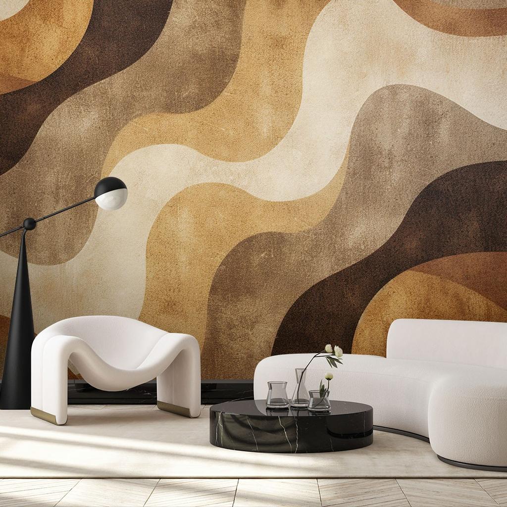 Wallpaper Waves Boho Style