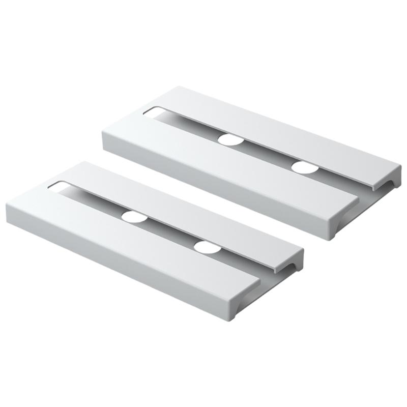 

2PCS Space Saving Designs Hanging Goblet Rack Stick Under Cabinet Mount Easy Installation Sturdy Plastic Organizers белый