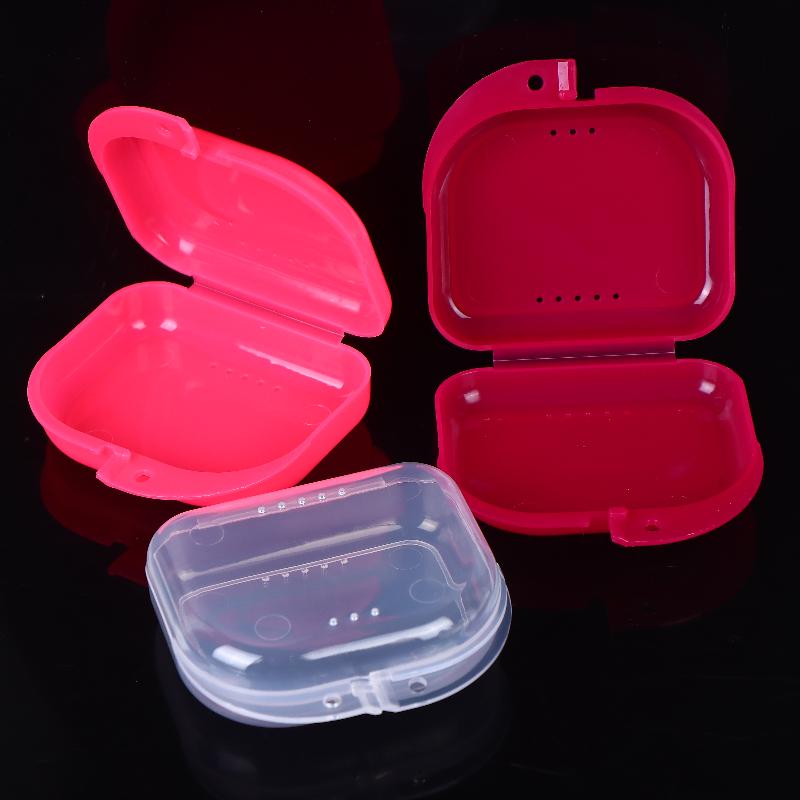 Mouth Guard Container Plastic Oral Hygiene Supplies Tray Dental Appliance Case Oral Tools Denture Storage Box Dental Retainer