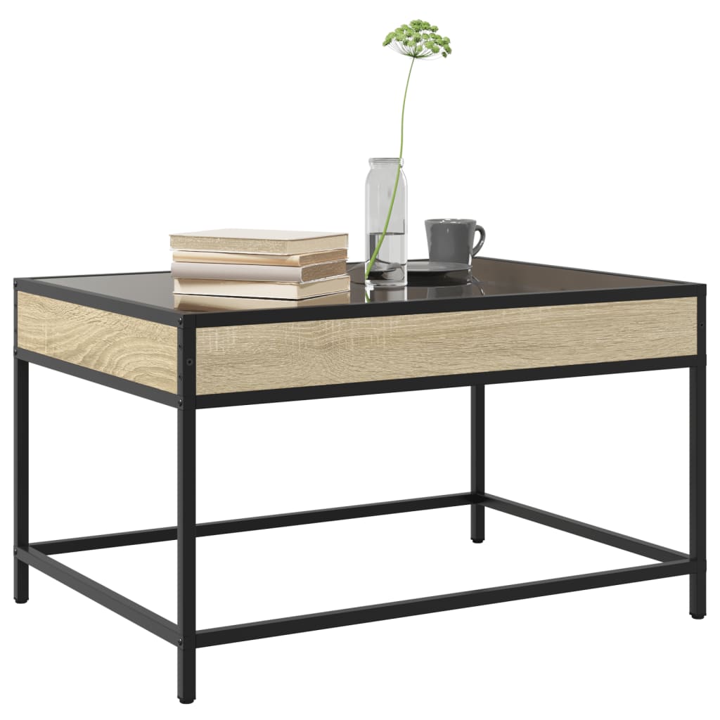 Infinity LED Coffee Table in Sonoma Oak 70 x 50 x 41 cm