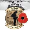 D-Day 80. Jahrestag Sammlerstück Emaille-Abzeichen Andenken Metallbrosche Gedenk-Veteranen Anstecknadel