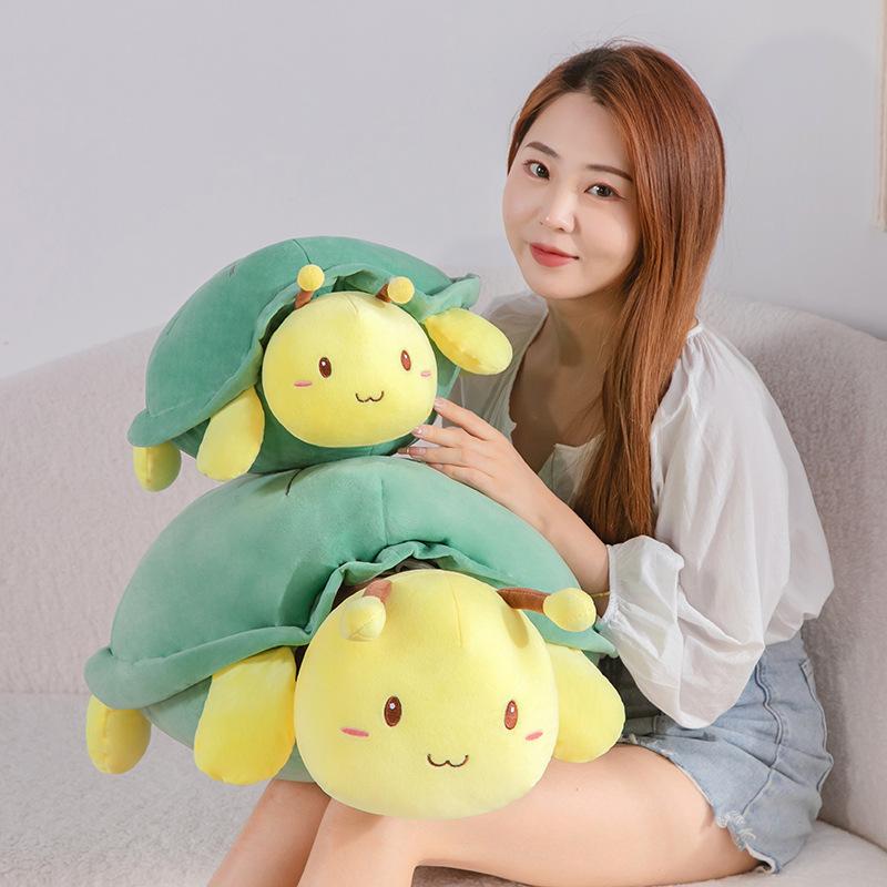 Turtle Wearable Shell Pillow Bee Plush Toy Pendant Spoof Fun Gift Decoration