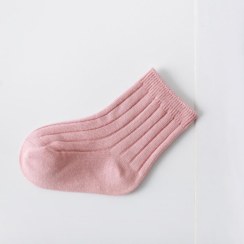 

Детские носки, мягкие однотонные носки, носки для малышей и мальчиков, носки для девочек M розовый