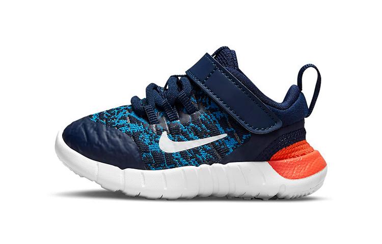 

Кроссовки для бега Nike Free RN 2021 Низкие Сине-оранжевые Разноцветные Для младенцев и малышей CZ3997-410 23.5