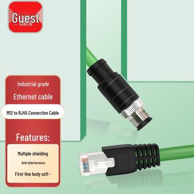 Câble Ethernet M12 vers RJ45 Industriel