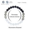 8mm Moonstone Cat's Eye & Obsidian Bracelet - Women's Yoga Jewelry