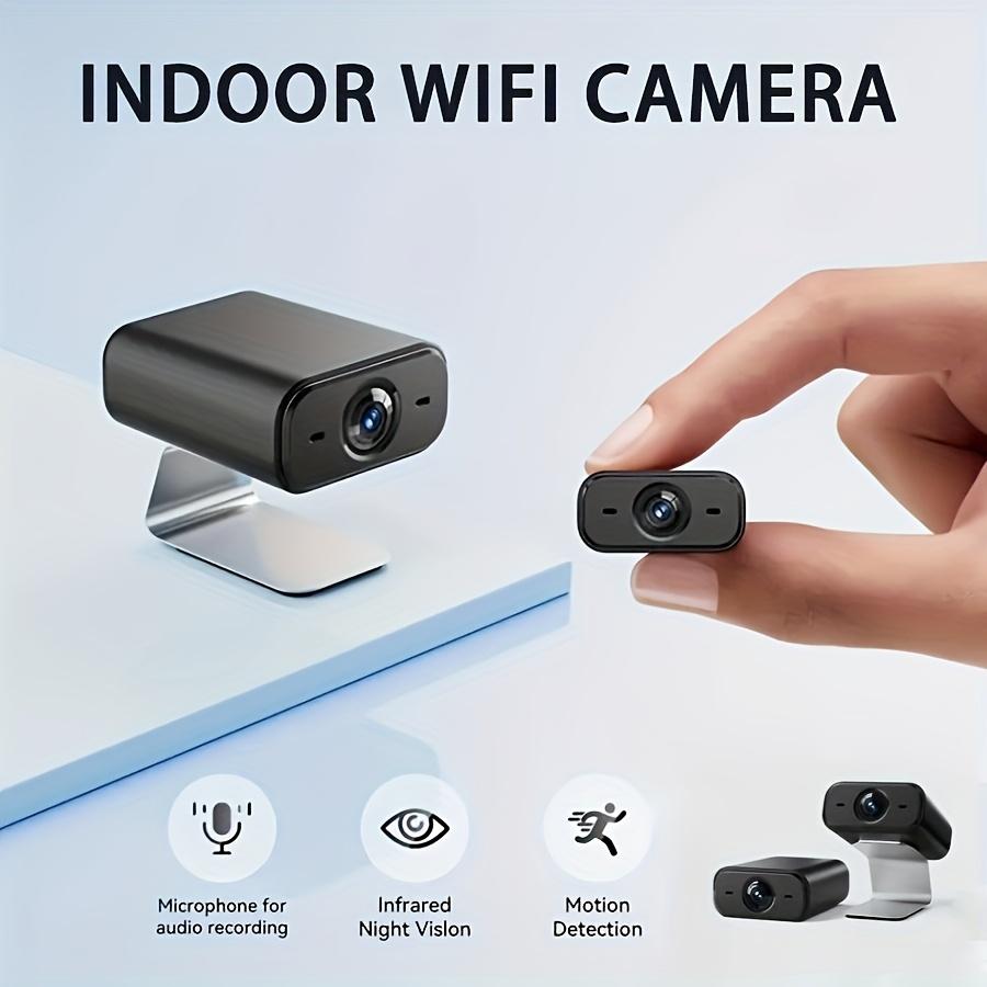 Mini trådløst sikkerhetskamera husholdnings ledningsfritt USB-strømforsyning 720P nattsyn kjæledyrpass/babysikkerhet mobiltelefon fjernkontroll sanntidsvisning